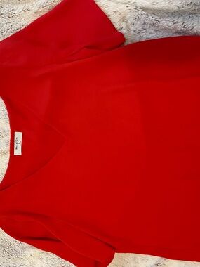 Babaton Bold Red Randy Sleeveless Blouse